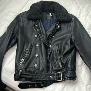 Free People leather jacket